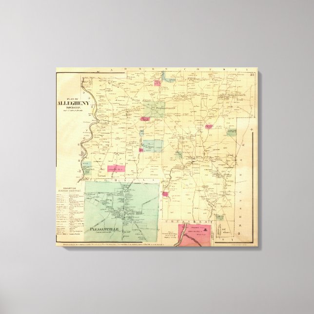 Impressão Em Tela Deny Township (Frente)