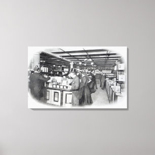 Impressão Em Tela Departamento de Livro de uma loja de Marinhos e Ex