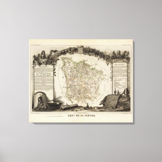 Impressão Em Tela Departamento de Ni?vre (Frente)