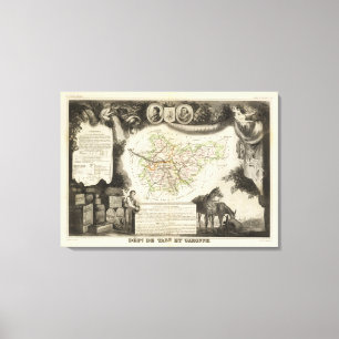 Impressão Em Tela Departamento de Tarn e de Garona