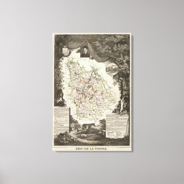 Impressão Em Tela Departamento De Viena (Frente)