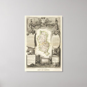 Impressão Em Tela Departamento Du Rhone