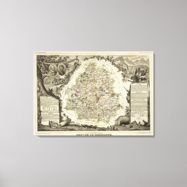 Impressão Em Tela Dept Any Dordeogne (Frente)