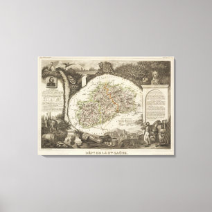 Impressão Em Tela Dept. De La Hte Saone