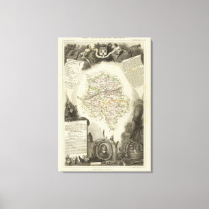 Impressão Em Tela Dept D'Indre e Dormouse