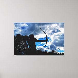 Impressão Em Tela Der Bogenschütze