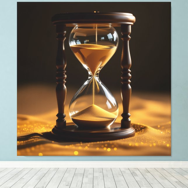 Impressão Em Tela „Der goldene Fluss der Zeit“ (Insitu(piso de madeira))