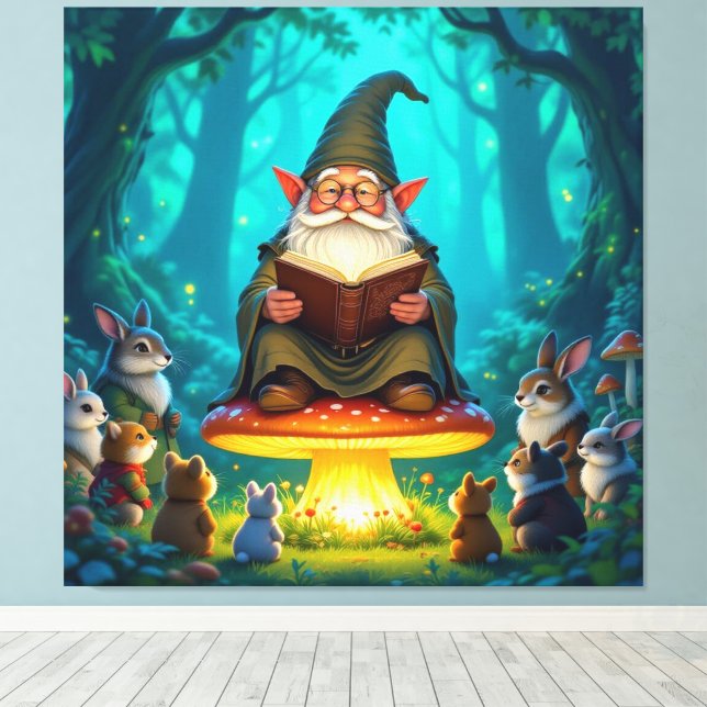 Impressão Em Tela „Der Zauberwald-Erzähler“ (Insitu(piso de madeira))