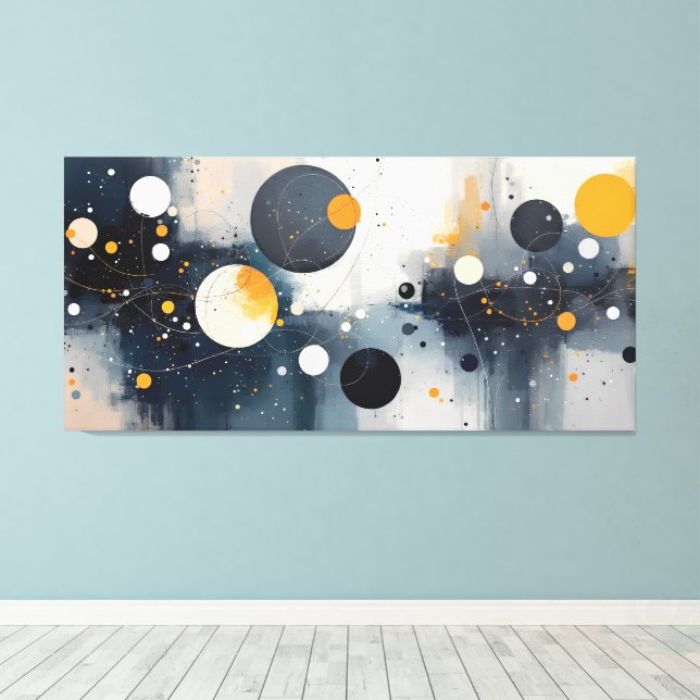 Impressão Em Tela Deriva Celestial (Insitu(piso de madeira))