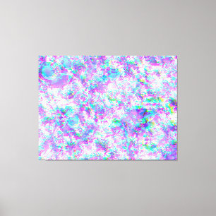 Impressão Em Tela Derrame púrpura e ondulado