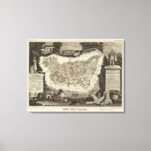 Impressão Em Tela DES Vosges do departamento