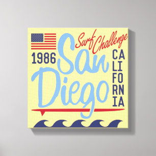 Impressão Em Tela Desafio do Surf San Diego de 1986