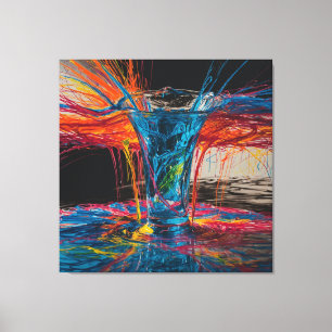 Impressão Em Tela Desaparecendo imagem de Abstrato de água