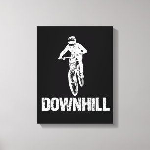Impressão Em Tela Descida Mountain Biker