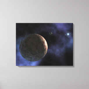 Impressão Em Tela Descoberto recentemente planeta-como o objeto