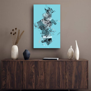 Impressão Em Tela Desconstrução da Geometria