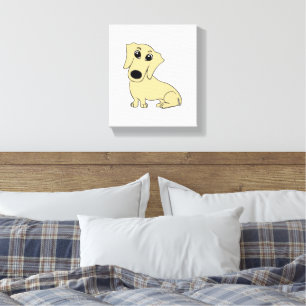 Impressão Em Tela desenho animado do Dachshund