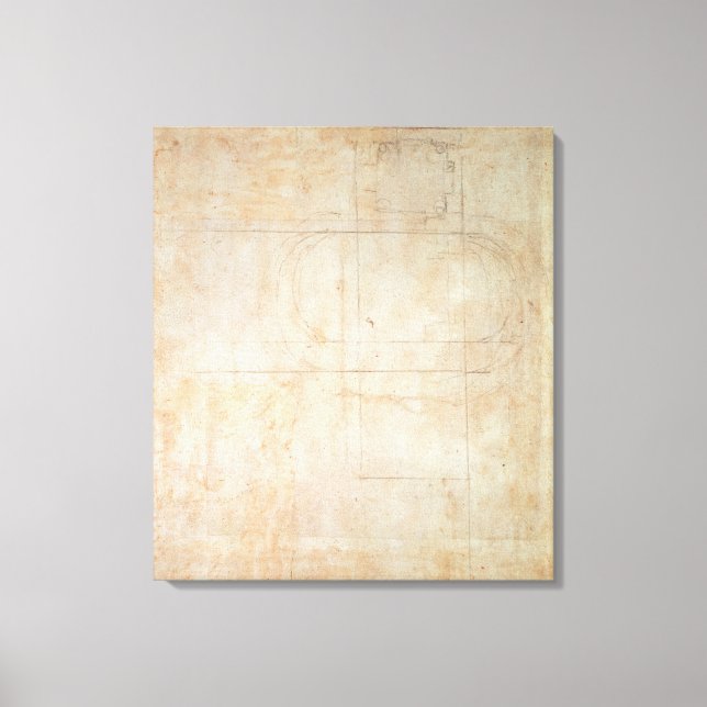 Impressão Em Tela Desenho arquitetônico (Frente)