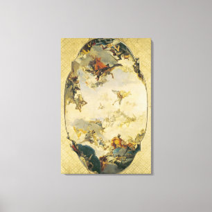 Impressão Em Tela Desenho da Apoteose da Família Pisani