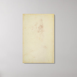 Impressão Em Tela Desenho da cabeça masculina e duas pernas