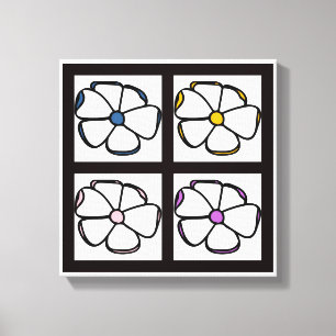 Impressão Em Tela Desenho da Flor