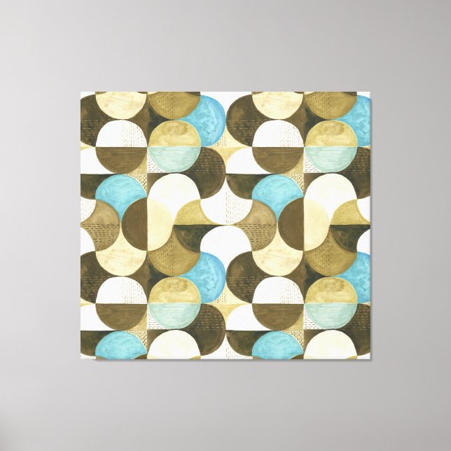 Impressão Em Tela Desenho da Mão de Aquarela abstrato (Frente)