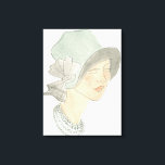 Impressão Em Tela Desenho da Moda Flapper - Mulher com chapéu<br><div class="desc">Fashion Sketches I de June Erica Vess. | 139025D</div>