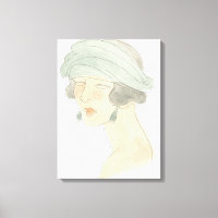 Desenho da Moda Flapper - Retrato