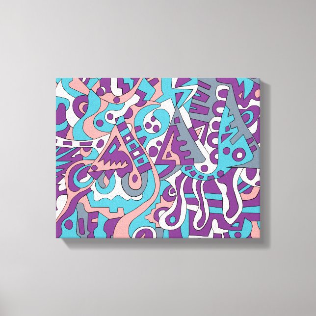 Impressão Em Tela Desenho de abstrato moderno (Frente)