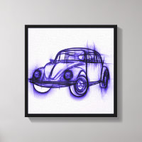 Desenho de carro bonito em roxo