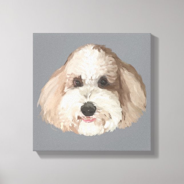 Impressão Em Tela Desenho de Pet do Bentley (Frente)