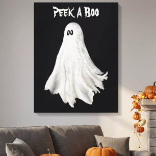 Impressão Em Tela Desenho Divertido de Fantasma do Halloween Passado