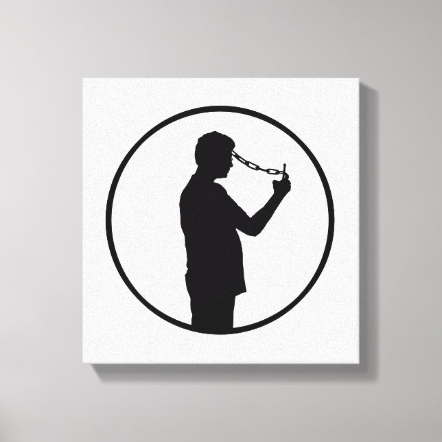 Impressão Em Tela Desenho do conceito do Vício de telefone celular (Frente)