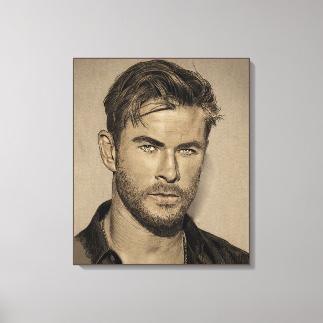 Impressão Em Tela Desenho do Esquema do Lápis (Frente)