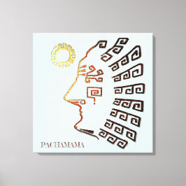 Impressão Em Tela Desenho Elegante de Machu_Picchu