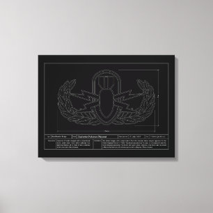 Impressão Em Tela Desenho técnico do EOD