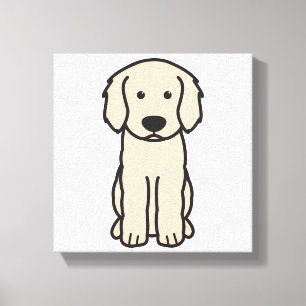 Impressão Em Tela Desenhos animados do cão de Labradoodle