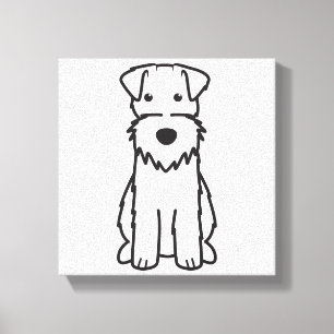 Impressão Em Tela Desenhos animados do cão do Fox Terrier do fio