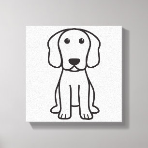 Impressão Em Tela Desenhos animados do cão do lebreiro