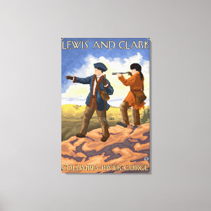Impressão Em Tela Desfiladeiro de Lewis e de Clark - de Rio