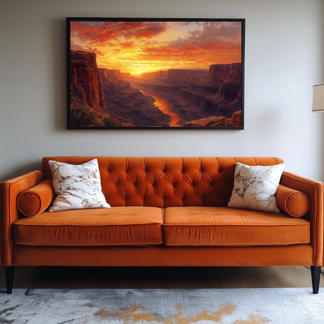 Impressão Em Tela Desfiladeiro Dramático no nascer do sol (Canyon Artwork)