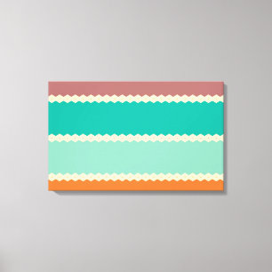 Impressão Em Tela Design abstrato de linhas Rhombus