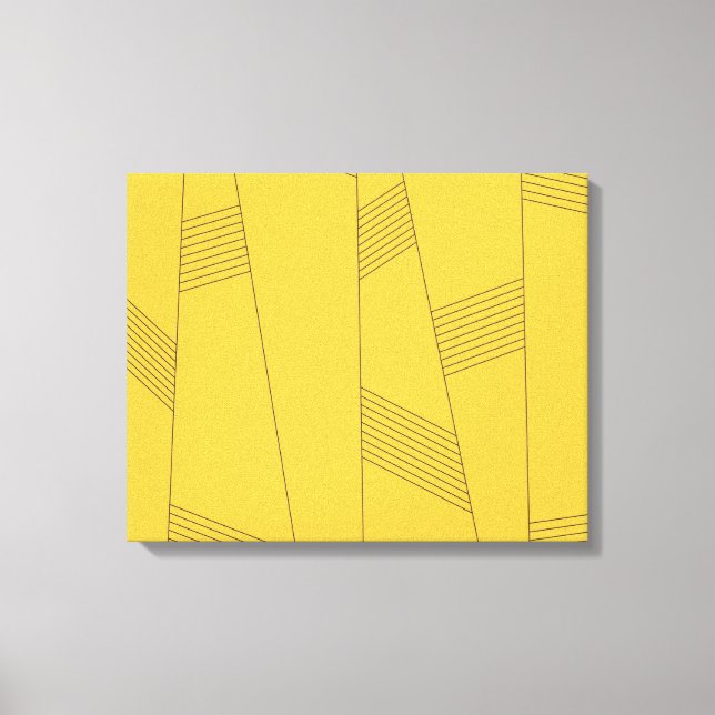 Impressão Em Tela Design abstrato simples, amarelo, moderno (Frente)