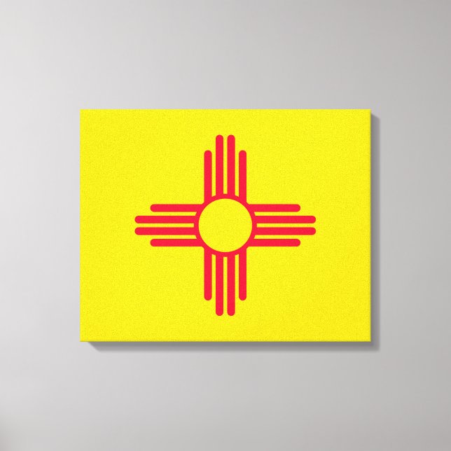 Impressão Em Tela Design da bandeira do estado de New mexico (Frente)