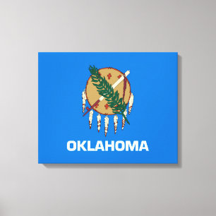 Impressão Em Tela Design da bandeira do estado de Oklahoma