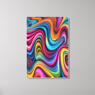 Impressão Em Tela Design de Arte Gráfica Colorida