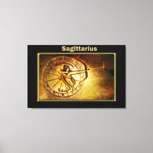 Impressão Em Tela Design de Astrologia Zodiaca Sagittarius
