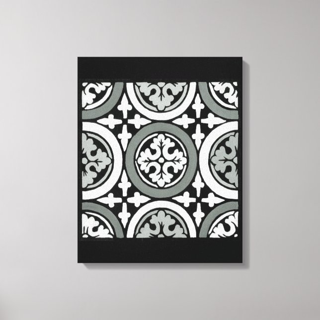 Impressão Em Tela Design de Azulejo de de Rosette para Renascimento  (Frente)