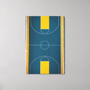 Impressão Em Tela Design de basquete incrível