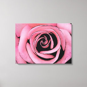Impressão Em Tela design de esboço rosa rosa